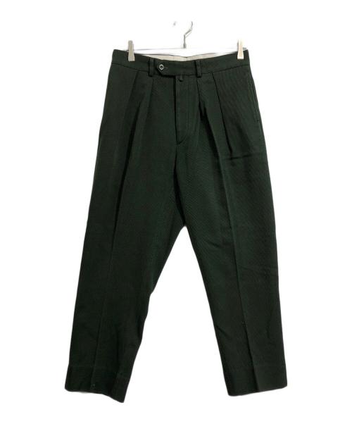NEAT（ニート）NEAT (ニート) コットンツータックパンツ グリーン サイズ:46の古着・服飾アイテム