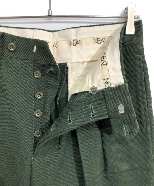 NEAT（ニート）NEAT (ニート) コットンツータックパンツ グリーン サイズ:46の古着・服飾アイテム