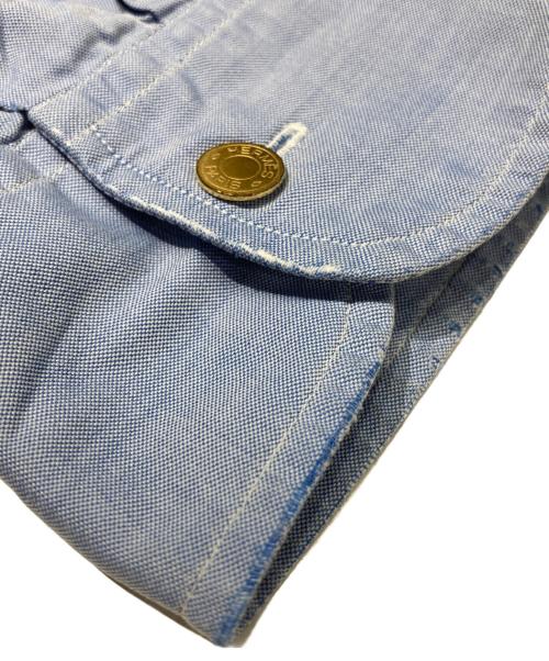 HERMES（エルメス）HERMES (エルメス) セリエボタンドレスシャツ ブルー サイズ:43/17の古着・服飾アイテム