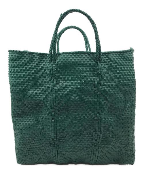 OJO DE MEX（オホデメックス）OJO DE MEX (オホデメックス) Plastico CAGO Tote Cube グリーンの古着・服飾アイテム