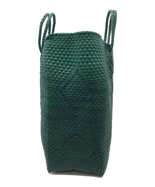 OJO DE MEX（オホデメックス）OJO DE MEX (オホデメックス) Plastico CAGO Tote Cube グリーンの古着・服飾アイテム