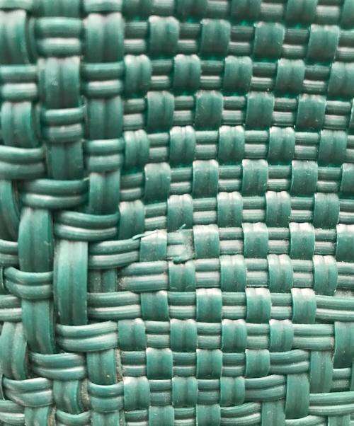 OJO DE MEX（オホデメックス）OJO DE MEX (オホデメックス) Plastico CAGO Tote Cube グリーンの古着・服飾アイテム