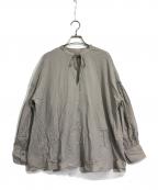 Whim Gazetteウィムガゼット）の古着「ローンスリーブギャザープルオーバー」｜グレー