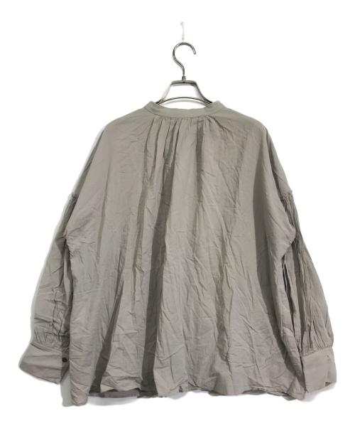 Whim Gazette（ウィムガゼット）Whim Gazette (ウィムガゼット) ローンスリーブギャザープルオーバー グレー サイズ:Fの古着・服飾アイテム