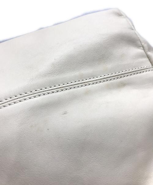 MM6 Maison Margiela（エムエムシックスメゾンマルジェラ）MM6 Maison Margiela (エムエムシックス メゾンマルジェラ) レザートートバッグ ベージュの古着・服飾アイテム