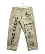 HUMAN MADEヒューマンメイド）の古着「MILITARY PRINT CHINO」｜ベージュ