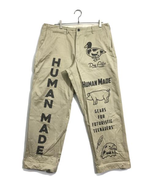 HUMAN MADE（ヒューマンメイド）HUMAN MADE (ヒューマンメイド) MILITARY PRINT CHINO ベージュ サイズ:XLの古着・服飾アイテム