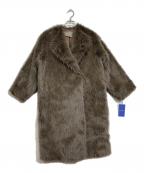 heliopoleエリオポール）の古着「フェイクファーロングコート」｜ブラウン