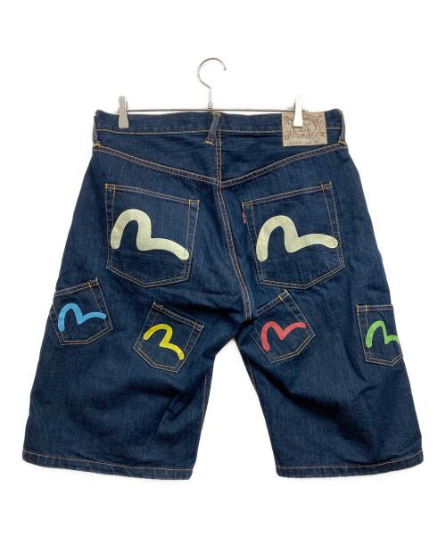 EVISU（エヴィス）EVISU (エビス) メニーポケットハーフパンツ インディゴ サイズ:W38の古着・服飾アイテム