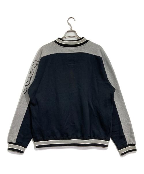 BAPE BY A BATHING APE（ベイプバイアベイシングエイプ）BAPE BY A BATHING APE (ベイプバイアベイシングエイプ) スナップボタンスウェットワッペンスタジャン ブラック サイズ:XLの古着・服飾アイテム