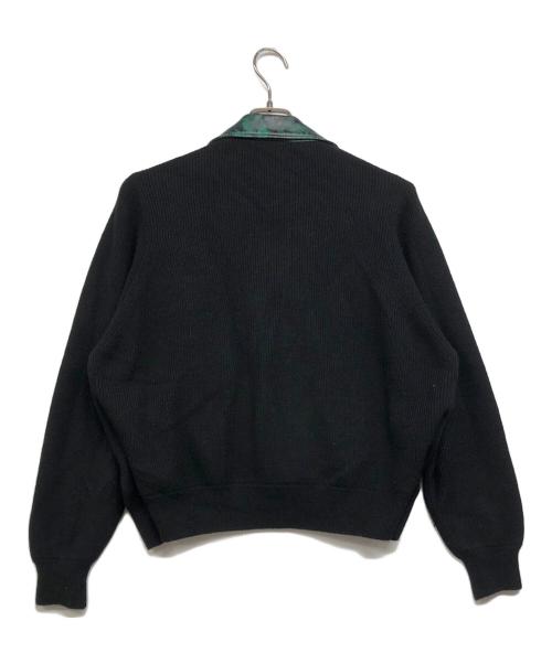 TOGA ARCHIVES（トーガアーカイブス）TOGA ARCHIVES (トーガアーカイブス) ラムスキン切替ライダースジャケット ブラック×グリーン サイズ:2の古着・服飾アイテム