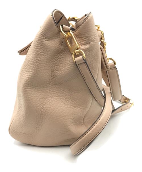 TORY BURCH（トリーバーチ）TORY BURCH (トリーバーチ) 2WAYバッグ ピンクベージュの古着・服飾アイテム