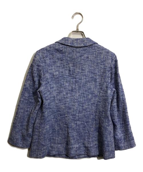 theory luxe（セオリーリュクス）theory luxe (セオリーリュクス) ツイードテーラードジャケット ブルー サイズ:42の古着・服飾アイテム