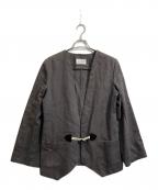 Maison Margielaメゾンマルジェラ）の古着「トグルデザインノーカラージャケット」｜グレー