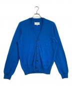 Maison Martin Margielaメゾンマルタンマルジェラ）の古着「エルボパッチVネックカーディガン」｜ブルー