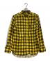 COMME des GARCONS HOMME PLUS（コムデギャルソンオムプリュス）の古着「コットンフランネル チェックインサイドアウトフライフロントシャツ」｜イエロー
