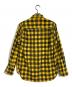 COMME des GARCONS HOMME PLUS (コムデギャルソンオムプリュス) コットンフランネル チェックインサイドアウトフライフロントシャツ イエロー サイズ:記載なし(実寸サイズをご確認ください)：8000円