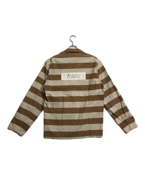WAREHOUSE（ウエアハウス）WAREHOUSE (ウエアハウス) ブラウン プリズンジャケット ベージュ×ブラウン サイズ:40の古着・服飾アイテム