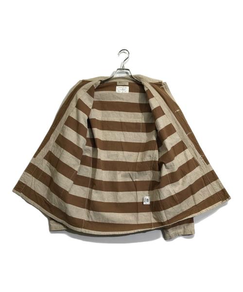 WAREHOUSE（ウエアハウス）WAREHOUSE (ウエアハウス) ブラウン プリズンジャケット ベージュ×ブラウン サイズ:40の古着・服飾アイテム