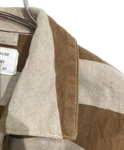 WAREHOUSE（ウエアハウス）WAREHOUSE (ウエアハウス) ブラウン プリズンジャケット ベージュ×ブラウン サイズ:40の古着・服飾アイテム