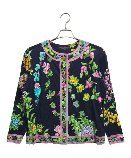 LEONARD（レオナール）LEONARD (レオナール) 金釦カーディガン ネイビー サイズ:Mの古着・服飾アイテム