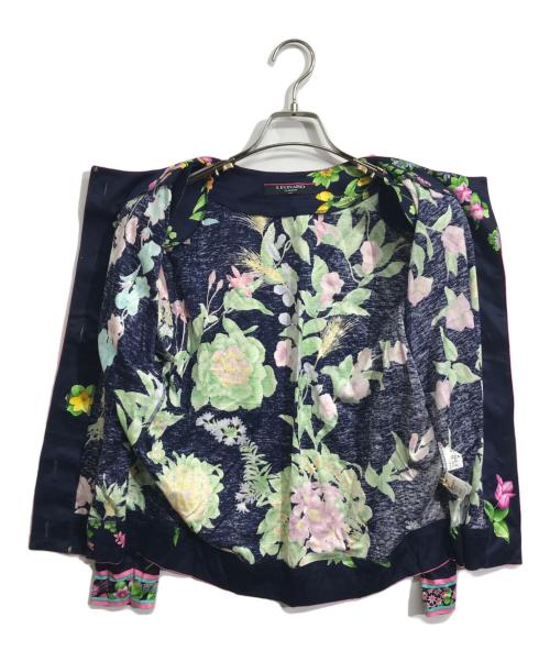 LEONARD（レオナール）LEONARD (レオナール) 金釦カーディガン ネイビー サイズ:Mの古着・服飾アイテム