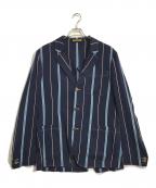 Rugby Ralph Laurenラグビーラルフローレン）の古着「ストライプテーラードジャケット」｜ネイビー