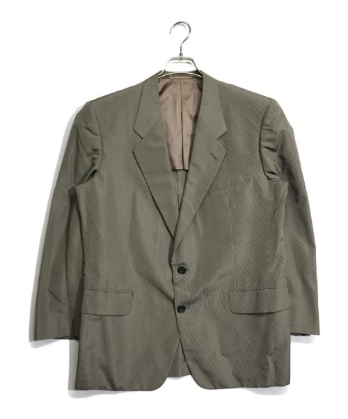 Christian Dior MONSIEUR（クリスチャンディオールムッシュ）Christian Dior MONSIEUR (クリスチャンディオールムッシュ) シルクテーラードジャケット カーキ サイズ:Mの古着・服飾アイテム