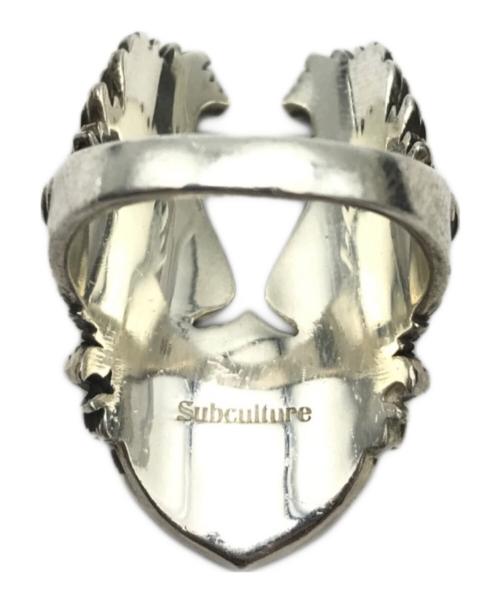 Subculture（サブカルチャー）Subculture (サブカルチャー) ツインイーグル リング シルバー サイズ:18号の古着・服飾アイテム