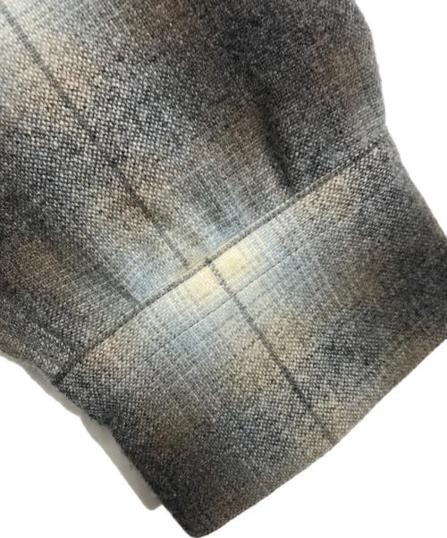 Subculture（サブカルチャー）Subculture (サブカルチャー) オンブレチェックシャツ グレー サイズ:2の古着・服飾アイテム
