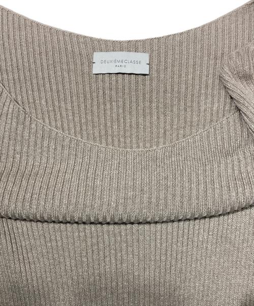 DEUXIEME CLASSE（ドゥーズィエム クラス）DEUXIEME CLASSE (ドゥーズィエム クラス) シルクブレンドニットワンピース ベージュ サイズ:表記なしの古着・服飾アイテム