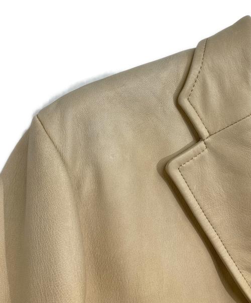 BURBERRY BLACK LABEL（バーバリーブラックレーベル）BURBERRY BLACK LABEL (バーバリーブラックレーベル) ラムレザージャケット ベージュ サイズ:Mの古着・服飾アイテム