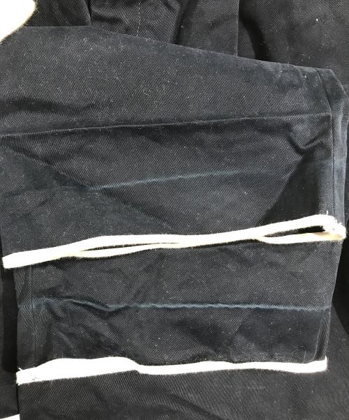 STUDIO NICHOLSON（スタジオ ニコルソン）STUDIO NICHOLSON (スタジオ ニコルソン) タックパンツ ネイビー サイズ:Mの古着・服飾アイテム