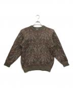 Christian Dior MONSIEURクリスチャンディオールムッシュ）の古着「総柄ニット」｜ブラウン