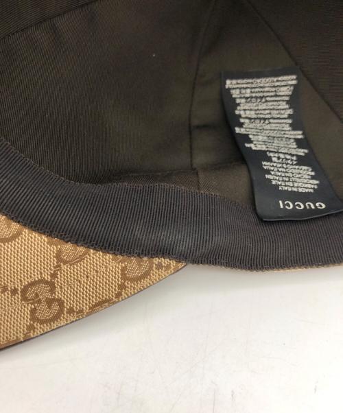 GUCCI（グッチ）GUCCI (グッチ) GGキャンバス ベースボールキャップ ベージュの古着・服飾アイテム