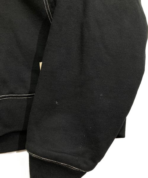 stussy（ステューシー）stussy (ステューシー) DOUBLE FACE LABEL ZIP HOODIE ブラック サイズ:Lの古着・服飾アイテム