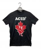 DSQUARED2ディースクエアード）の古着「プリントTシャツ」｜ブラック