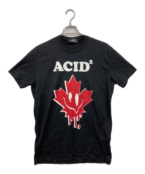 DSQUARED2（ディースクエアード）DSQUARED2 (ディースクエアード) プリントTシャツ ブラック サイズ:Mの古着・服飾アイテム