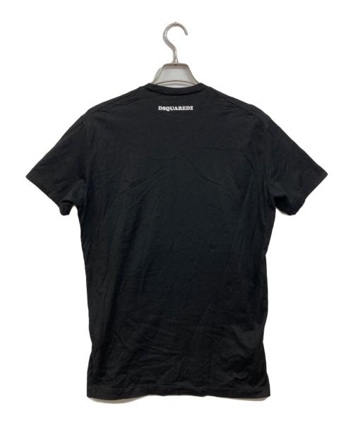 DSQUARED2（ディースクエアード）DSQUARED2 (ディースクエアード) プリントTシャツ ブラック サイズ:Mの古着・服飾アイテム