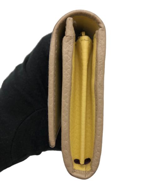 GUCCI（グッチ）GUCCI (グッチ) ダブルGコンチネンタルウォレット ベージュの古着・服飾アイテム