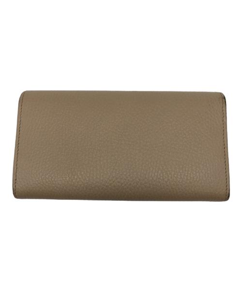 GUCCI（グッチ）GUCCI (グッチ) ダブルGコンチネンタルウォレット ベージュの古着・服飾アイテム