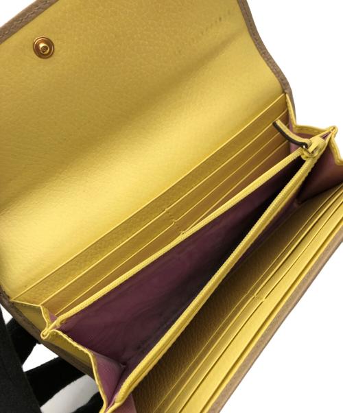 GUCCI（グッチ）GUCCI (グッチ) ダブルGコンチネンタルウォレット ベージュの古着・服飾アイテム