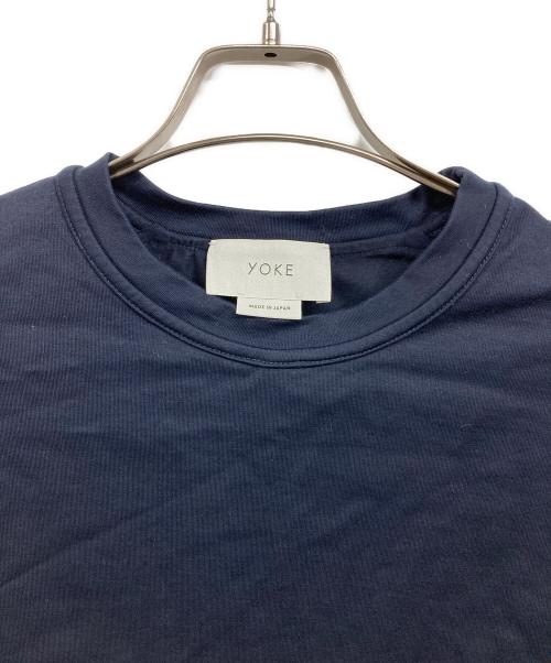 YOKE（ヨーク）YOKE (ヨーク) 半袖カットソー ネイビー サイズ:Sの古着・服飾アイテム