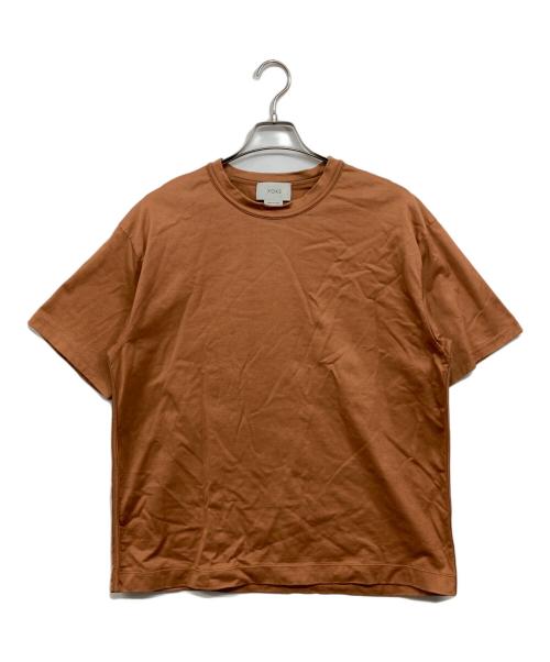 YOKE（ヨーク）YOKE (ヨーク) 半袖カットソー ブラウン サイズ:Mの古着・服飾アイテム
