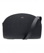 A.P.C.アーペーセー）の古着「Demi Lune サフィアーノレザーバッグ」｜ネイビー