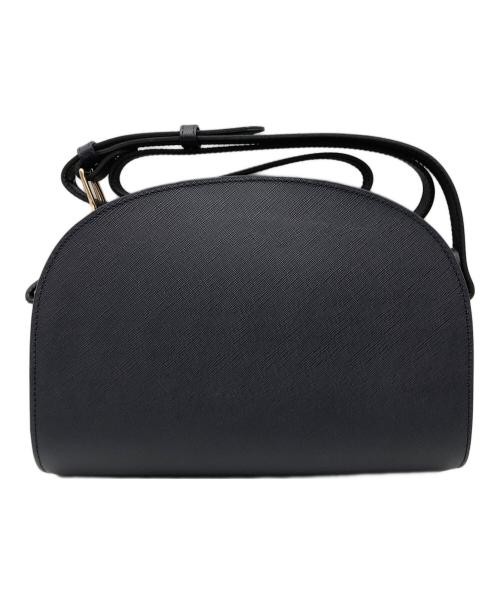 A.P.C.（アーペーセー）A.P.C. (アーペーセー) Demi Lune サフィアーノレザーバッグ ネイビーの古着・服飾アイテム