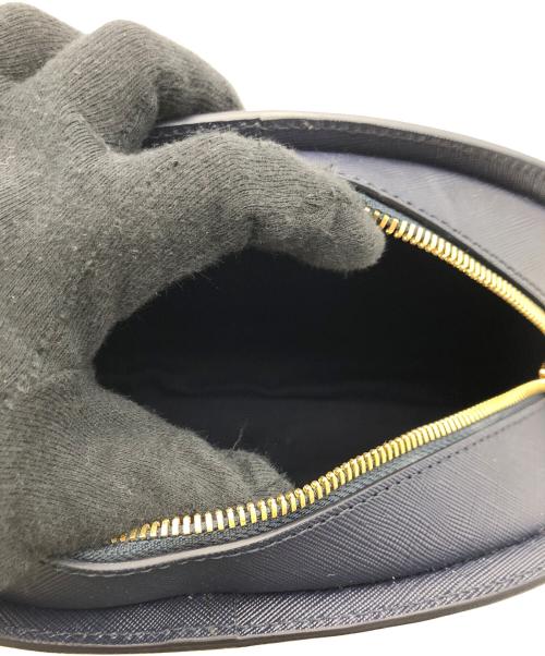 A.P.C.（アーペーセー）A.P.C. (アーペーセー) Demi Lune サフィアーノレザーバッグ ネイビーの古着・服飾アイテム