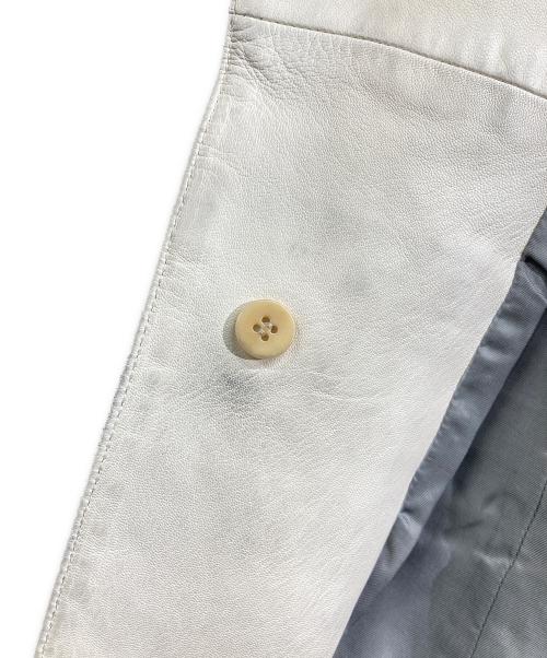 PRADA（プラダ）PRADA (プラダ) ラムレザーテーラードジャケット ホワイト サイズ:48の古着・服飾アイテム