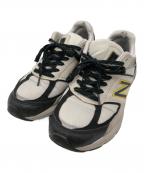 NEW BALANCEニューバランス）の古着「990V5」｜イエロー×アイボリー