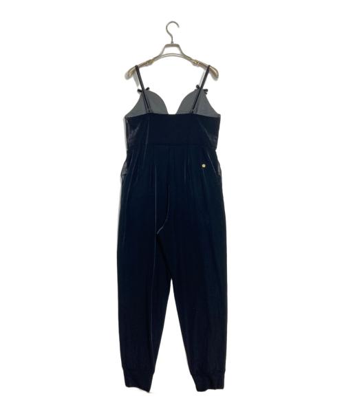 MUVEIL（ミュベール）MUVEIL (ミュベール) ベロアサロペット ブラック サイズ:40の古着・服飾アイテム